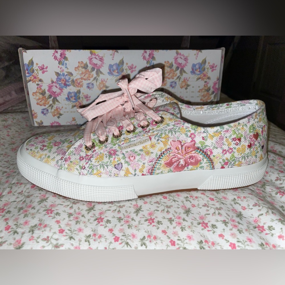 LoveShackFancy X Superga shoes